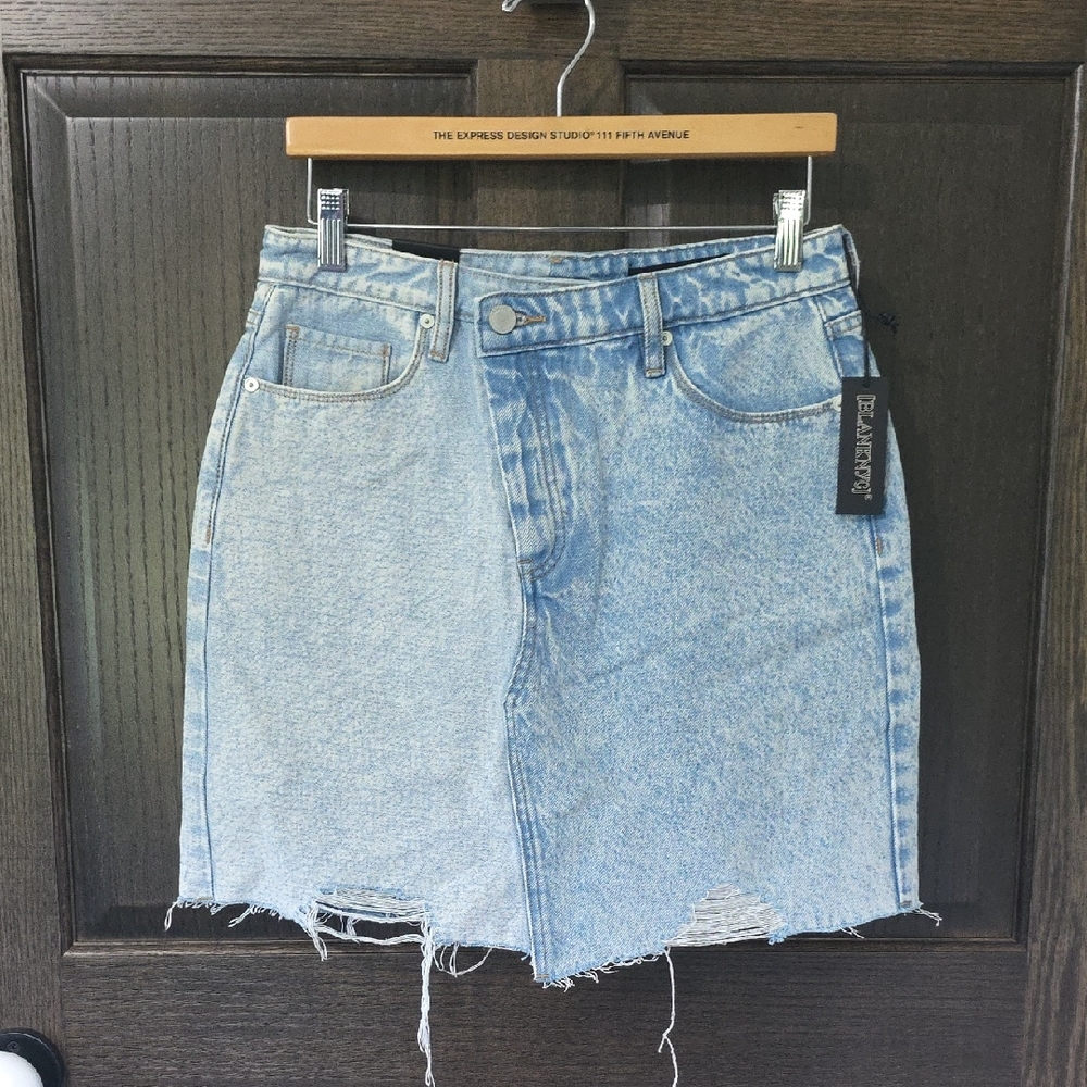 Blank NYC Light Blue Denim Mini